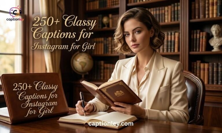 250+ Classy Captions for Instagram for Girl