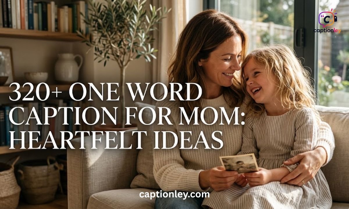 320+ One Word Caption for Mom Heartfelt Ideas