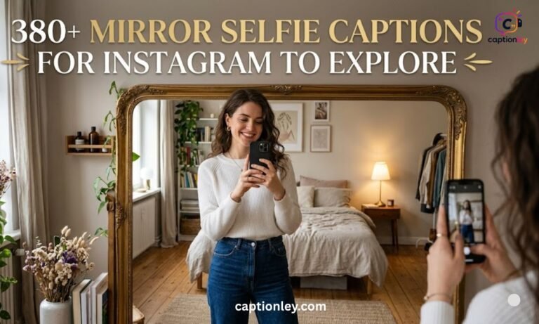 380+ Mirror Selfie Captions for Instagram to Explore