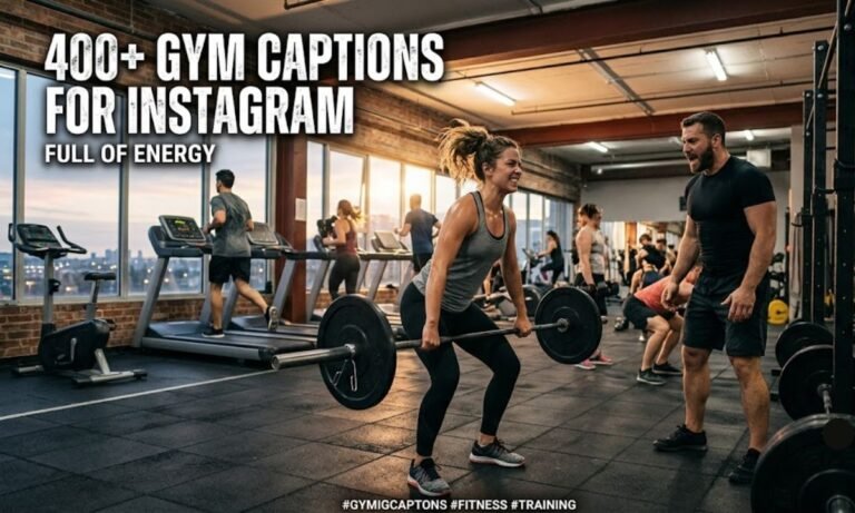 400 + Gym Captions for Instagram Full of Energy