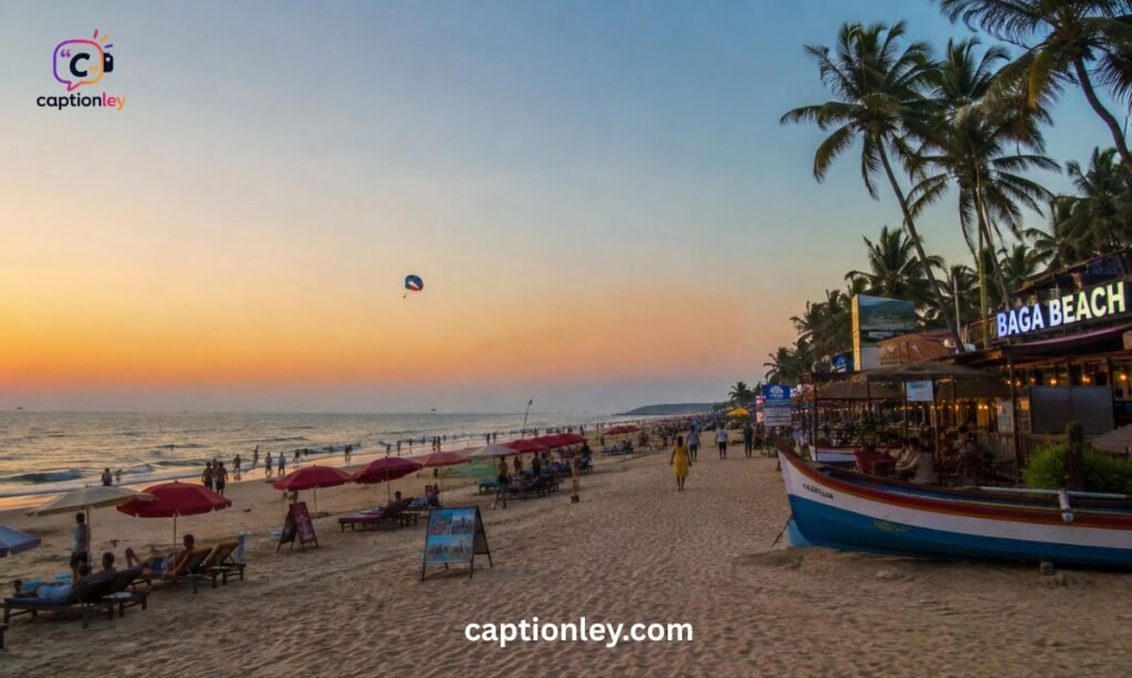 Baga Beach Goa Caption
