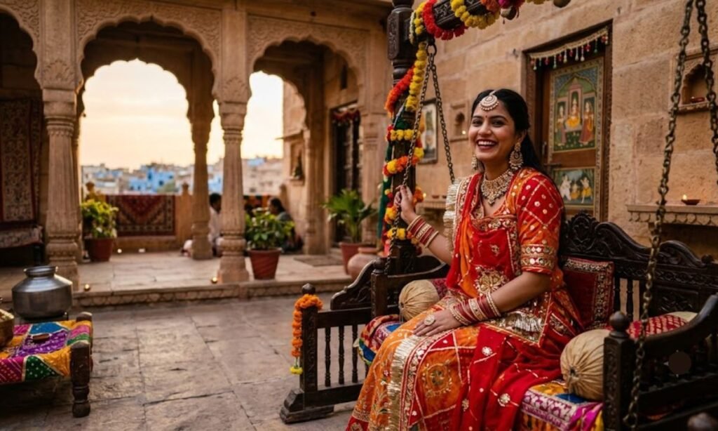 Captions for Rajasthani Look in Hindi