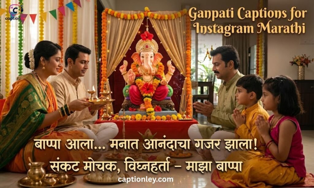 Ganpati Captions for Instagram Marathi
