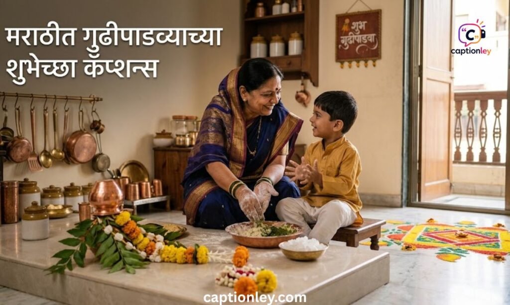 Happy Gudi Padwa Caption in Marathi