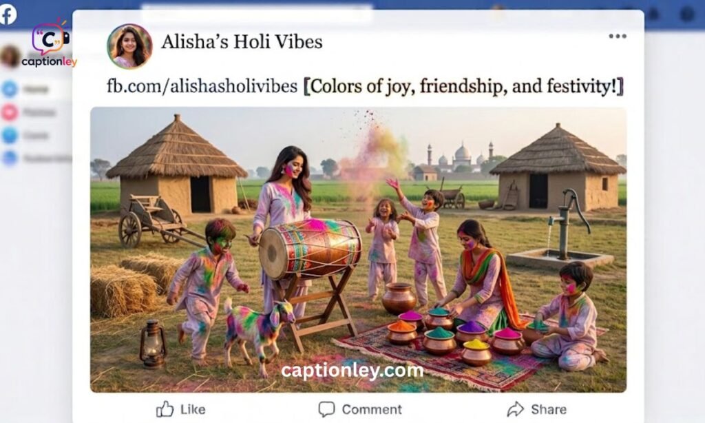 Holi Caption for Facebook