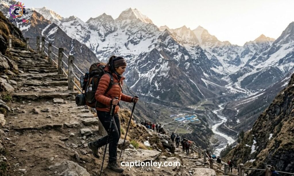 Kedarnath Trek Captions