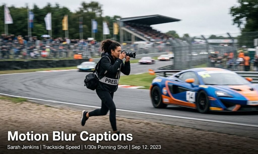 Motion Blur Captions