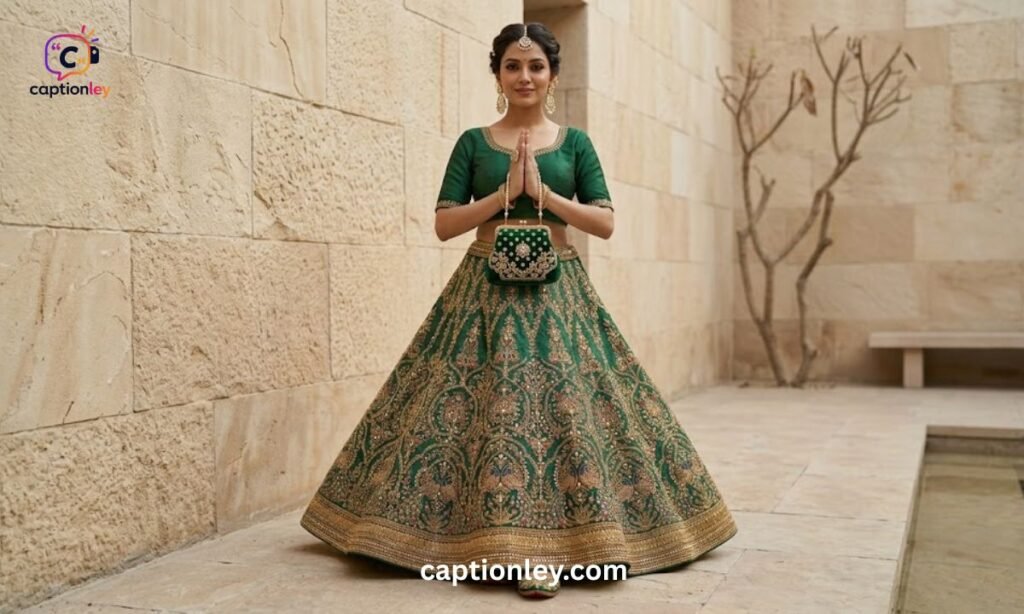 One Word Caption for Lehenga