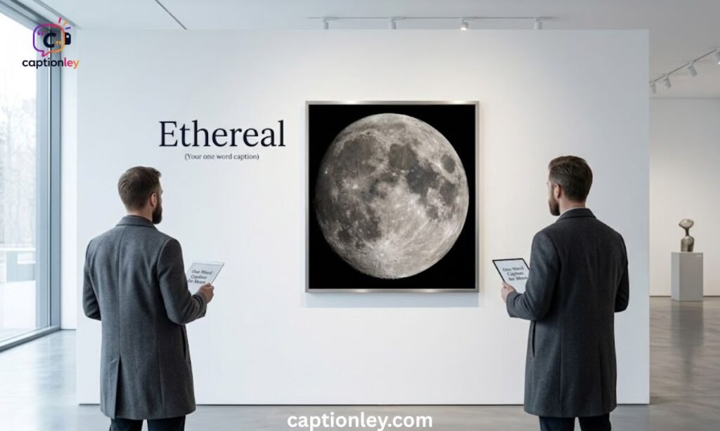 One Word Caption for Moon