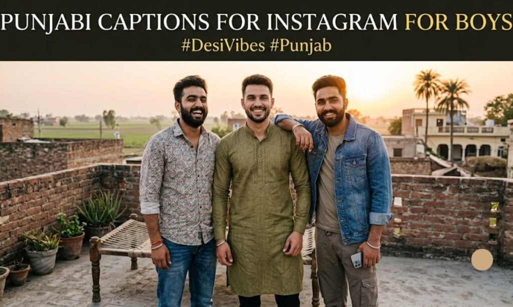 Punjabi Captions for Instagram for Boys