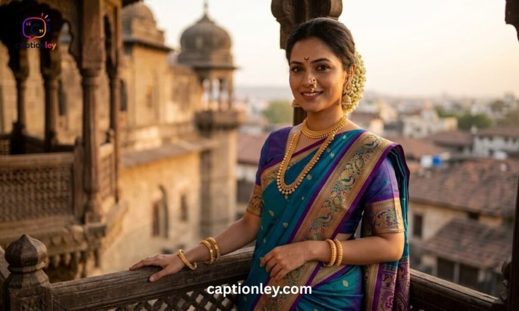 Royal Marathi Look Caption for Instagram