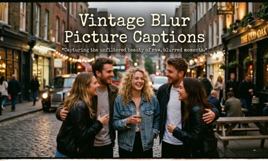 Vintage Blur Picture Captions
