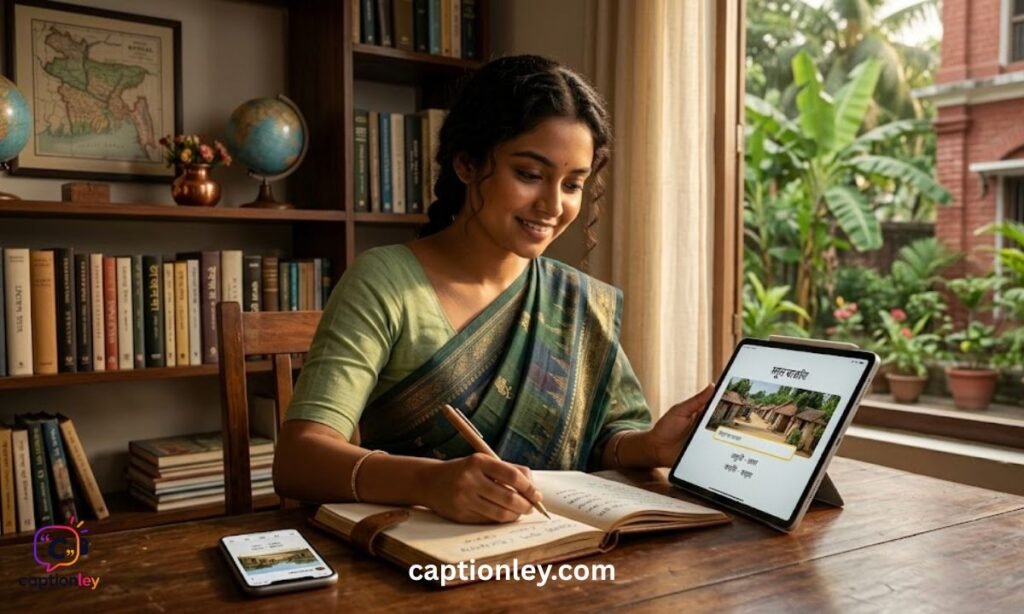 captions meaning in bengali