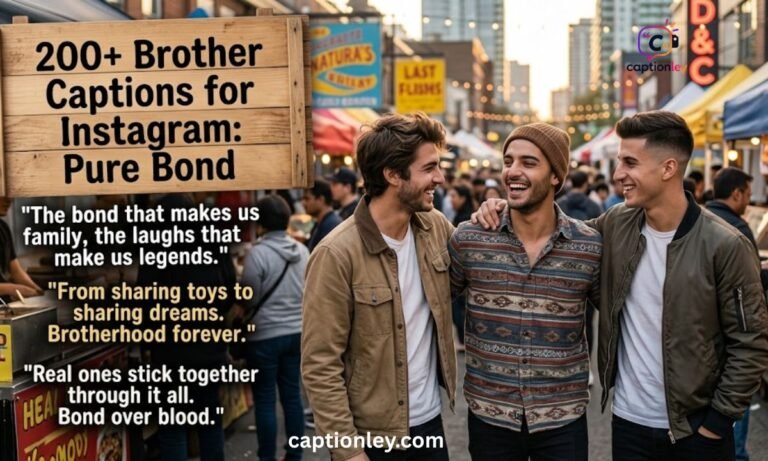 200+ Brother Captions for Instagram Pure Bond