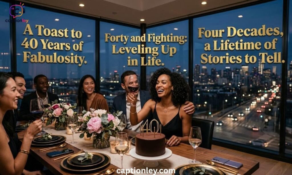 40th Birthday Captions