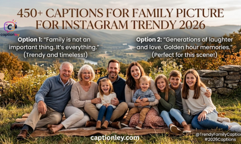 450+ Captions For Family Picture For Instagram Trendy 2026