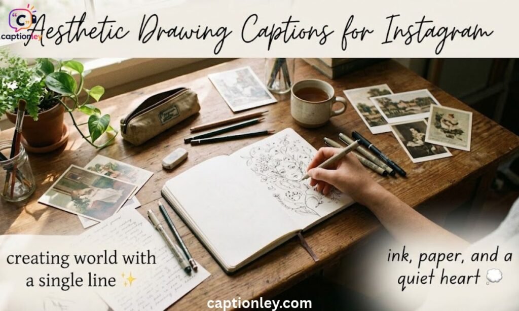 Aesthetic Drawing Captions for Instagram