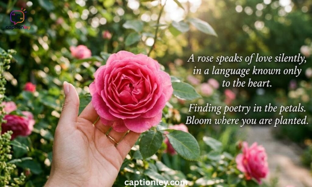Aesthetic Rose Captions for Instagram
