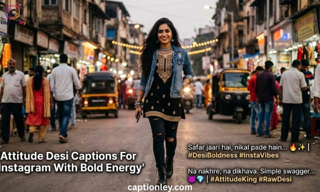 Attitude Desi Captions For Instagram With Bold Energy