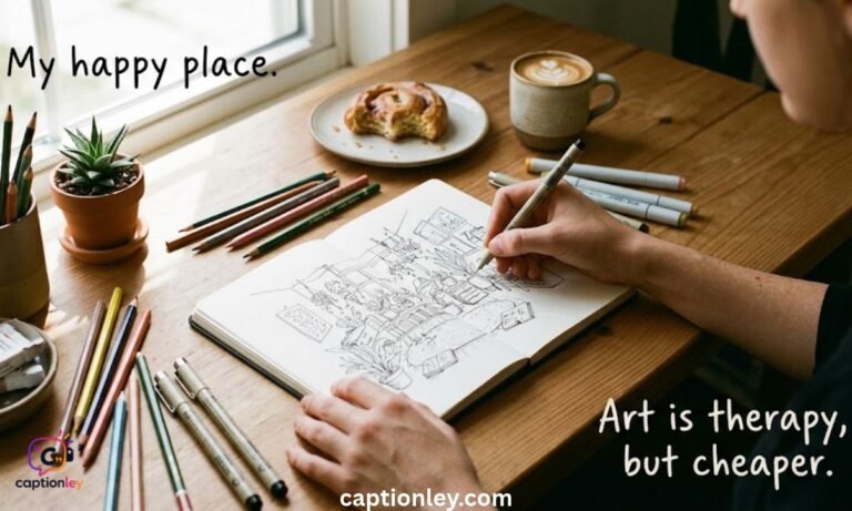 _Best Drawing Captions for Instagram (Short, Funny, Aesthetic )