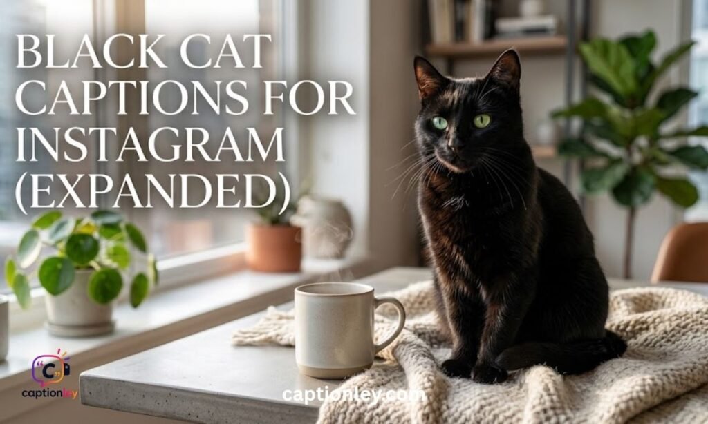 Black Cat Captions for Instagram (Expanded)