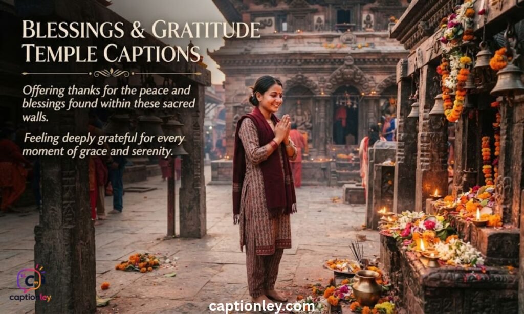 Blessings & Gratitude Temple Captions