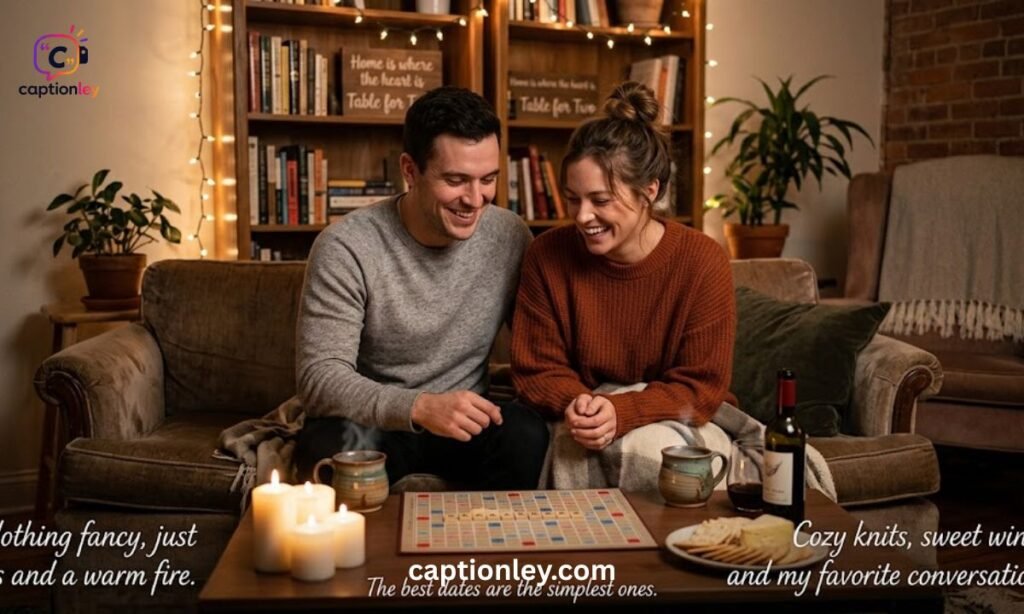 Casual & Cozy Date Night Captions