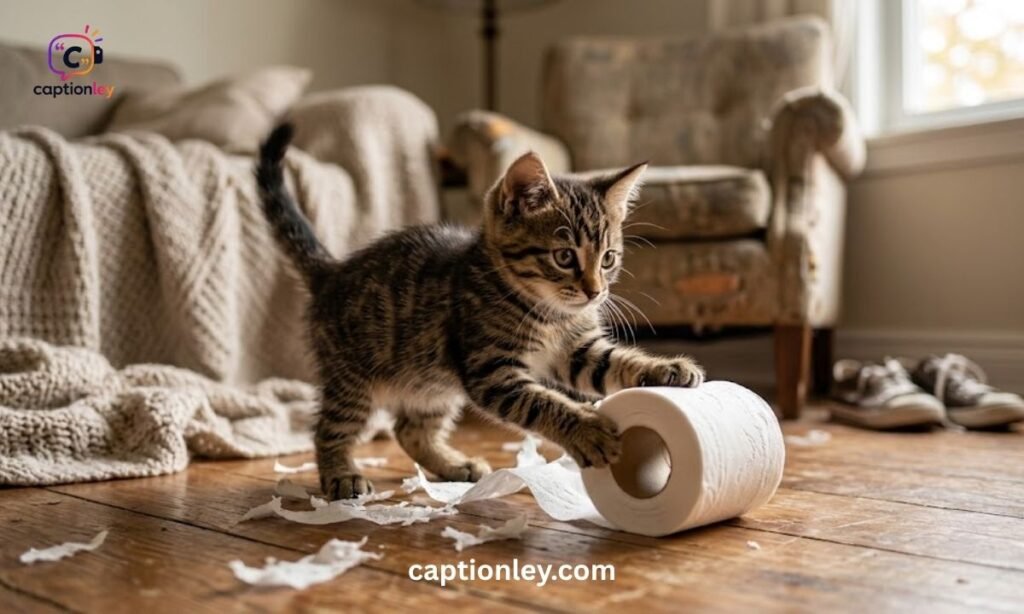 Cat Mischief Captions