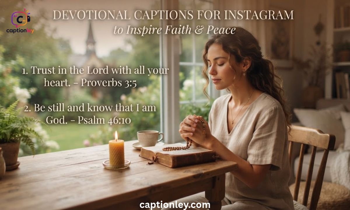 Devotional Captions for Instagram to Inspire Faith & Peace