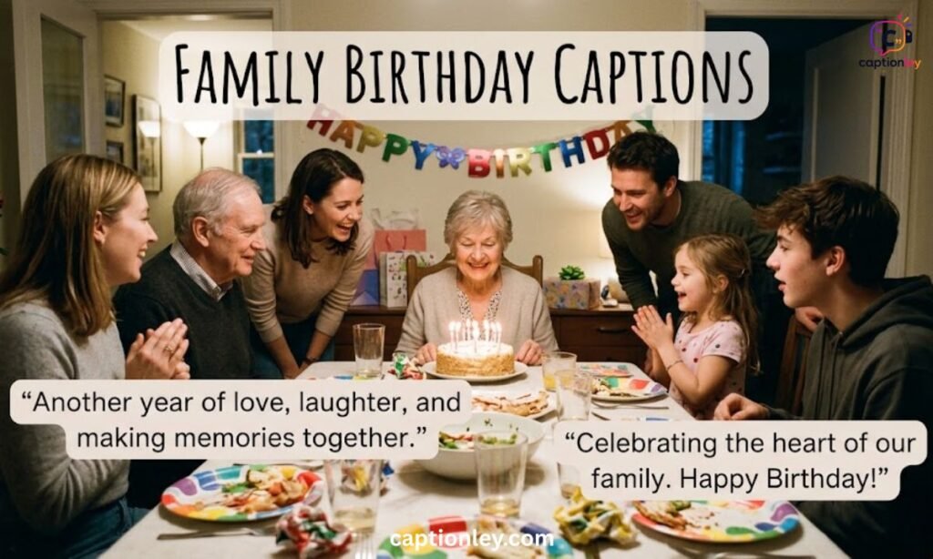 Family Birthday Captions