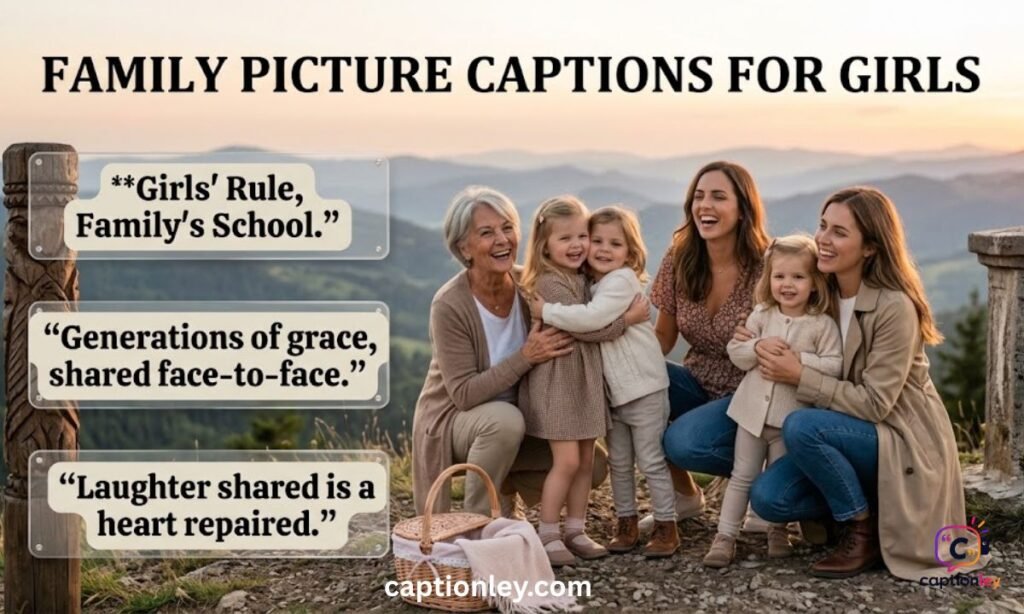 Family Picture Captions for Girls