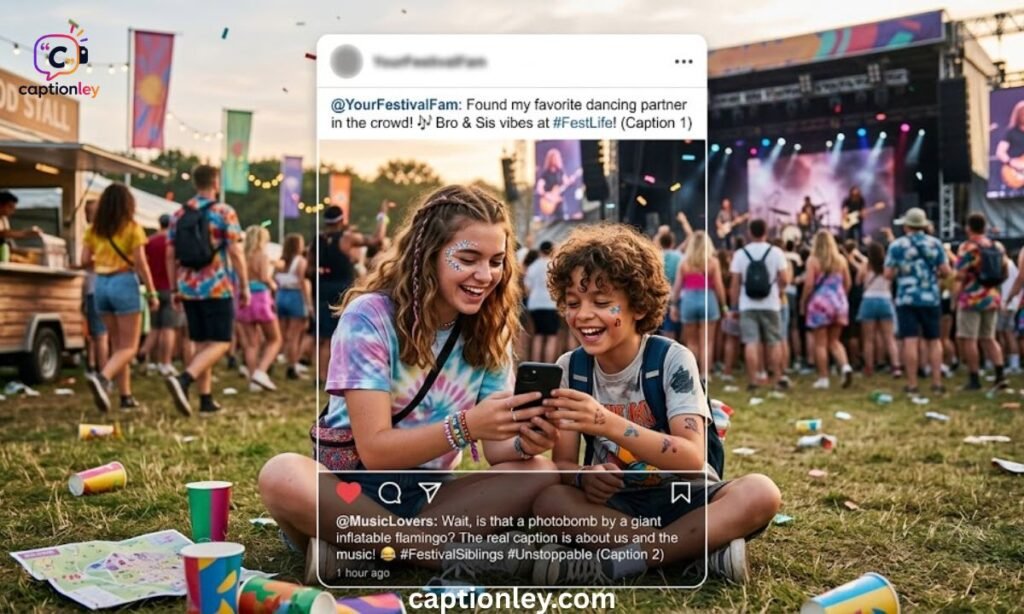 Festival Siblings Captions