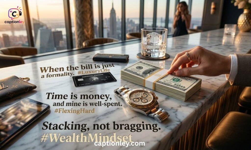Flexing Money Captions for Instagram