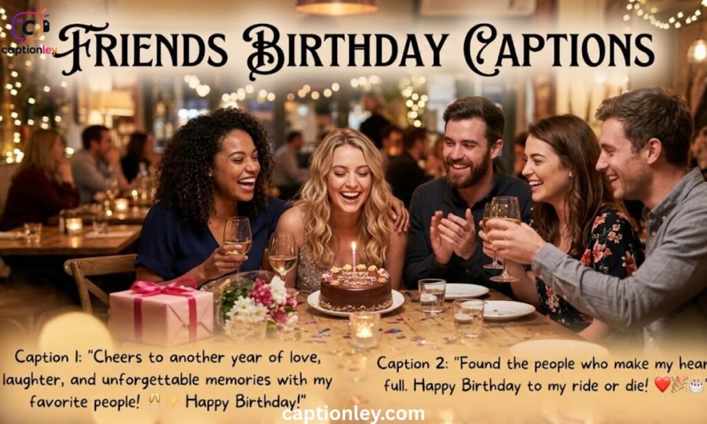 Friends Birthday Captions