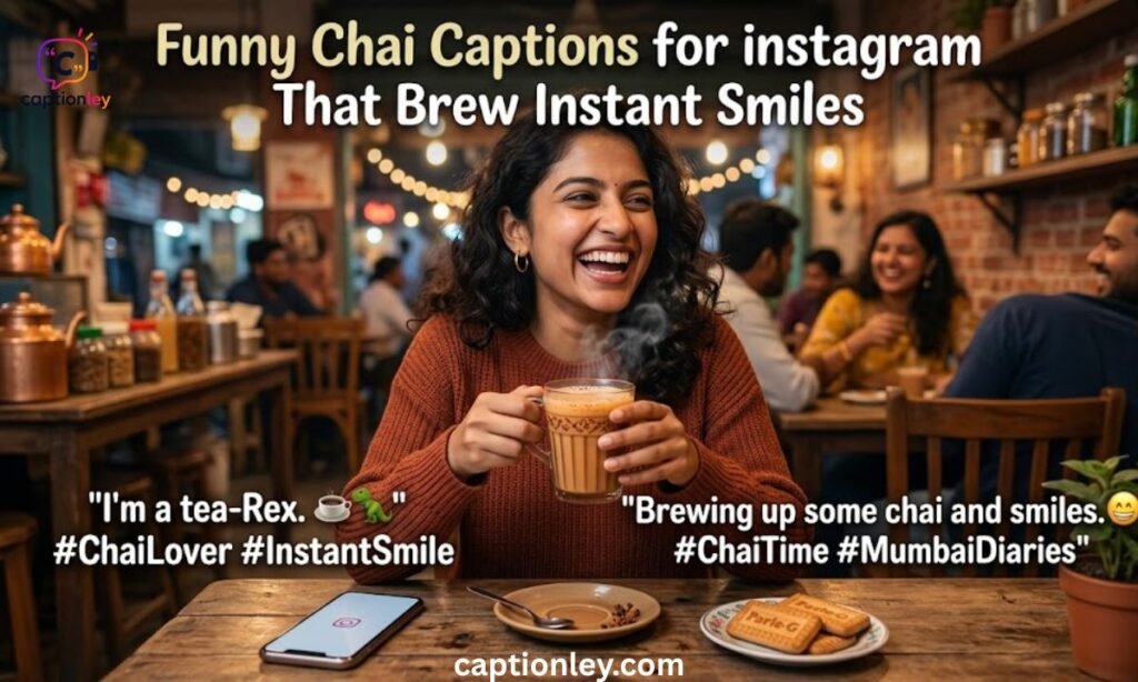 Funny Chai Captions for instagramThat Brew Instant Smiles
