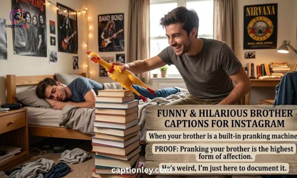 Funny & Hilarious Brother Captions for Instagram