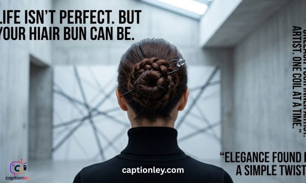 Hair Bun Captions for Instagram