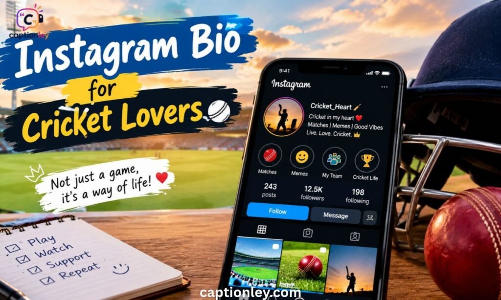Instagram Bio for Cricket Lovers