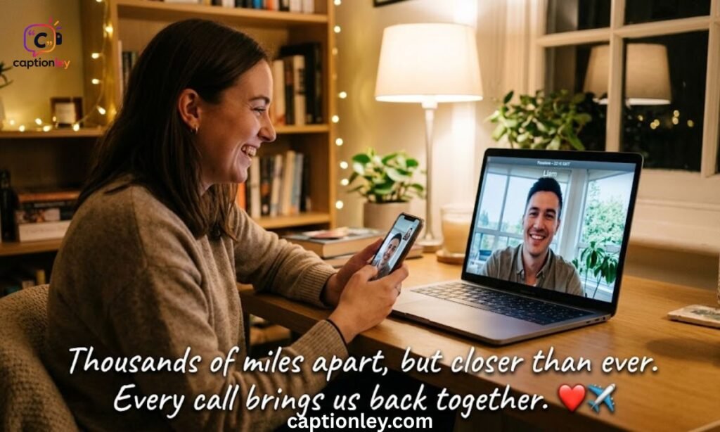 Long Distance Couple Captions