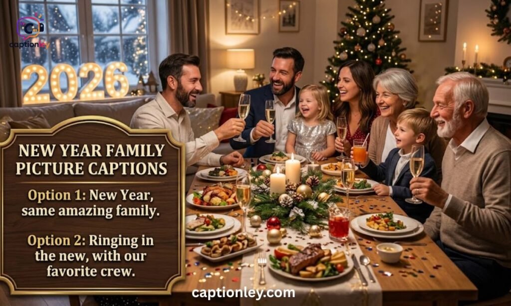 New Year Family Picture Captions