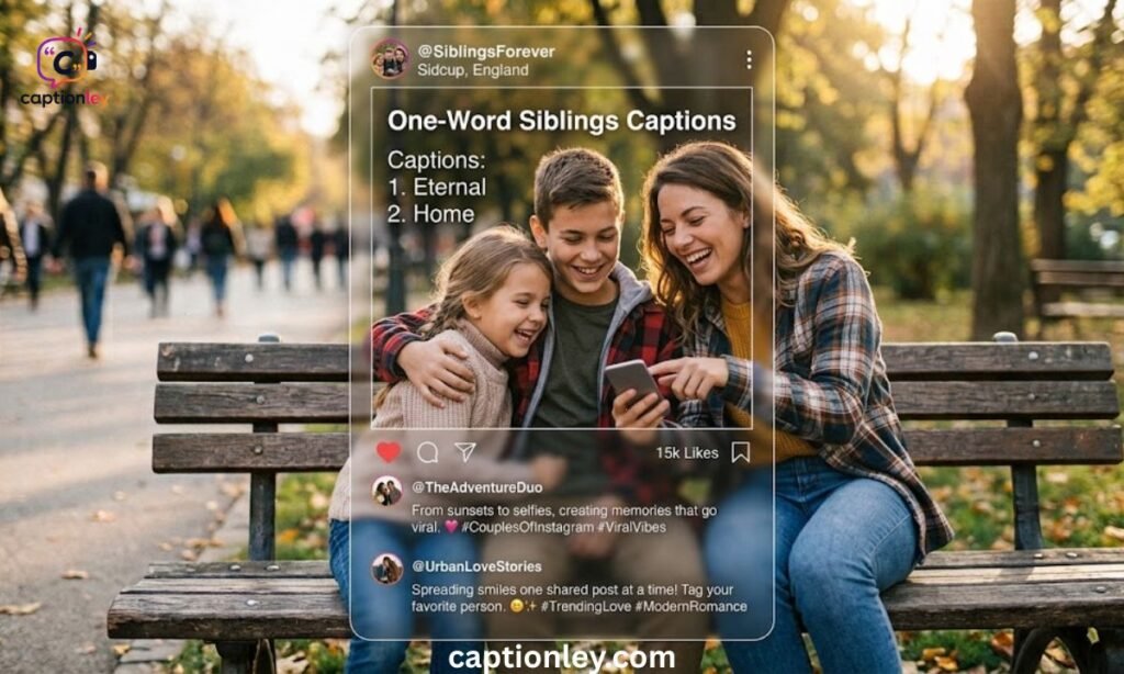 One-Word Siblings Captions