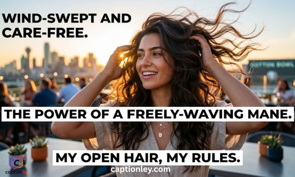 Open Hair Captions for Instagram for Girl