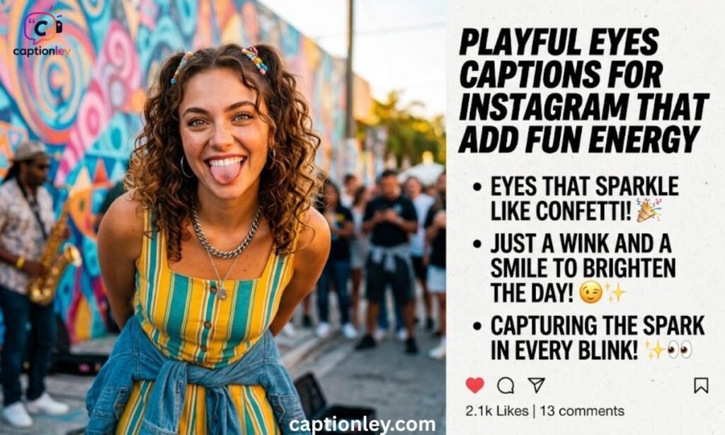 Playful Eyes Captions for Instagram That Add Fun Energy