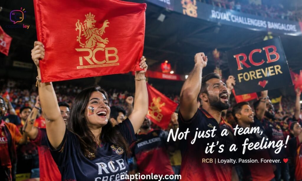 RCB Loyalty and Fandom Captions