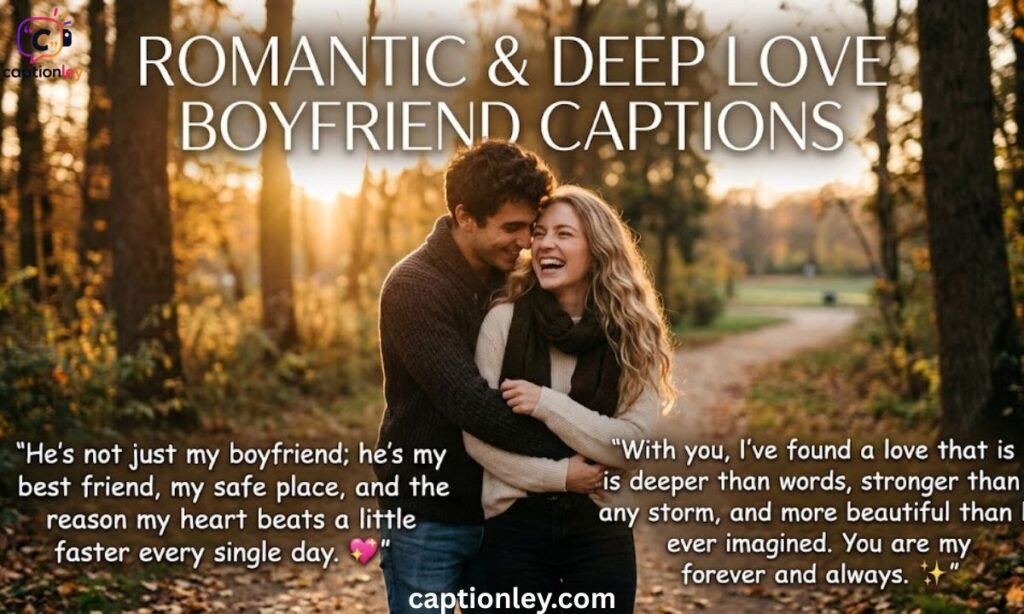 Romantic & Deep Love Boyfriend Captions