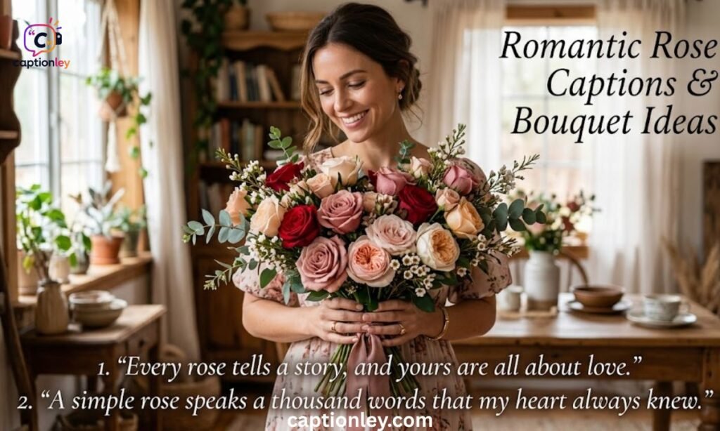 Romantic Rose Captions & Bouquet Ideas