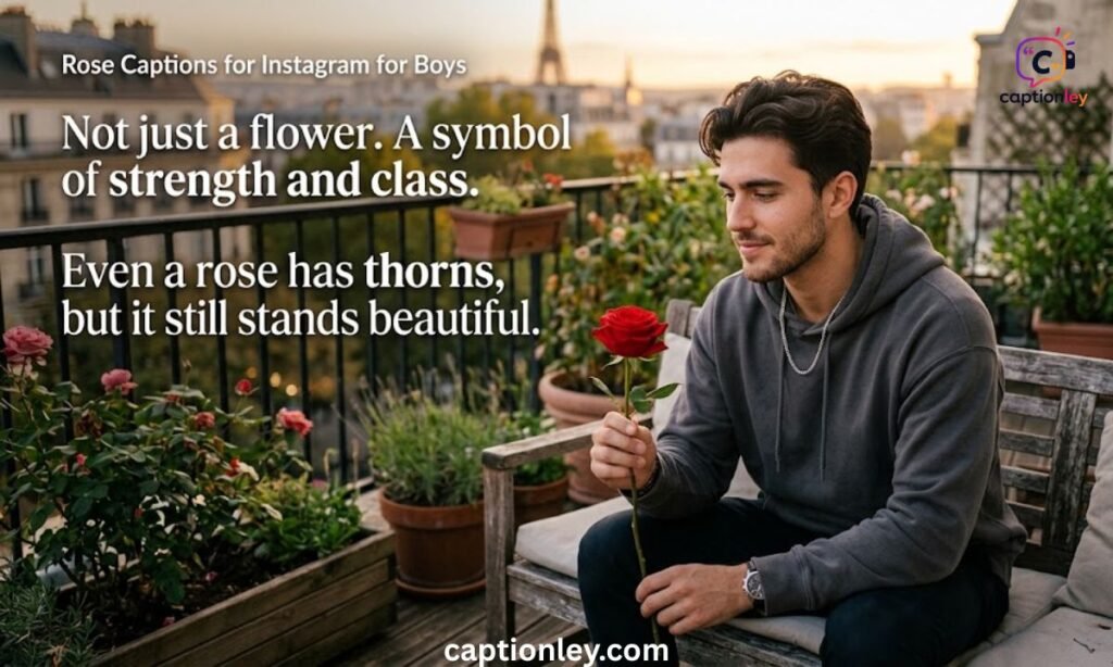 Rose Captions for Instagram for Boys