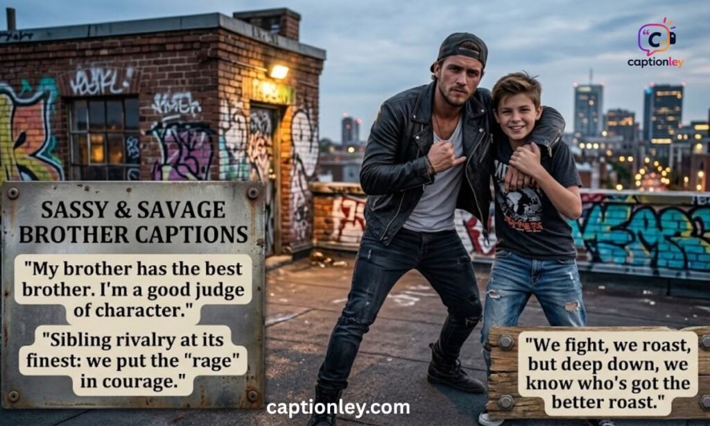 Sassy & Savage Brother Captions