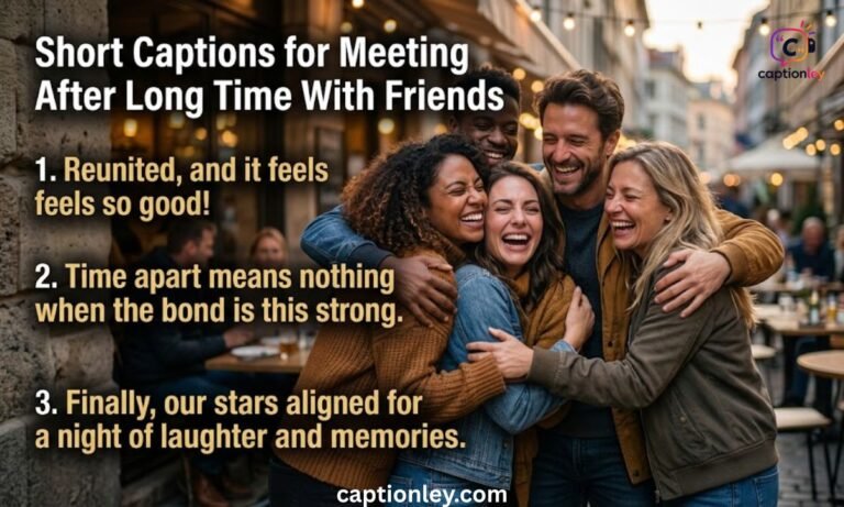 Short Captions for Meeting After Long Time With Friends