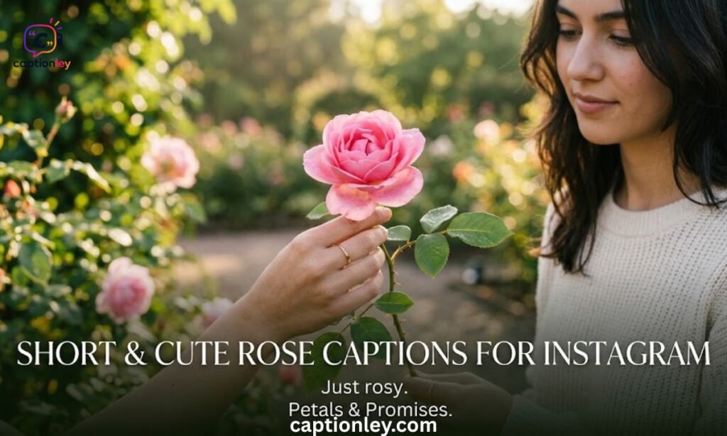 Short & Cute Rose Captions for Instagram